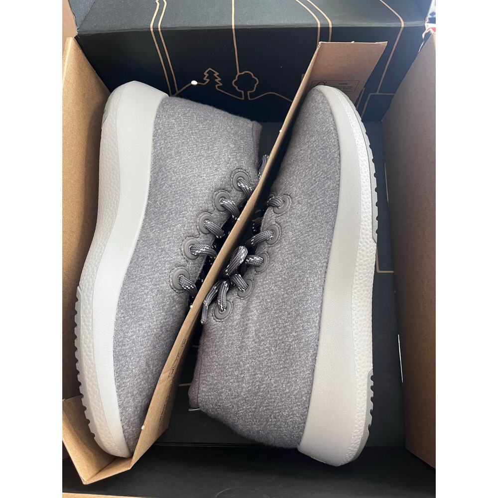 Allbirds Wool Runner-Up Mizzle Sneakers Medium Grey Weather Women’s 8 New Box - Picture 6 of 6